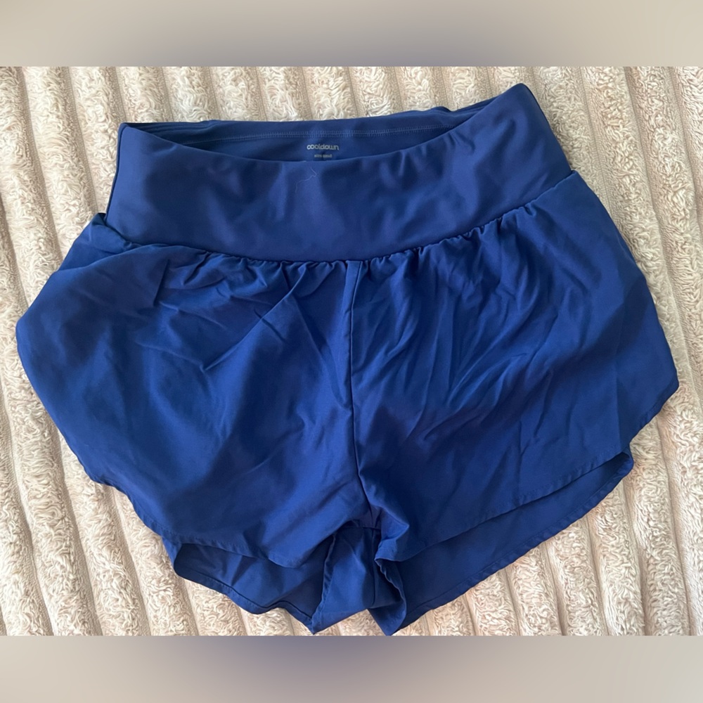Cooldown Running Women's Blue Athletic Shorts small NWOT